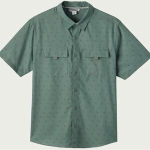 Voyager Mens Water Repellent Button Down Shirt UPF 50+